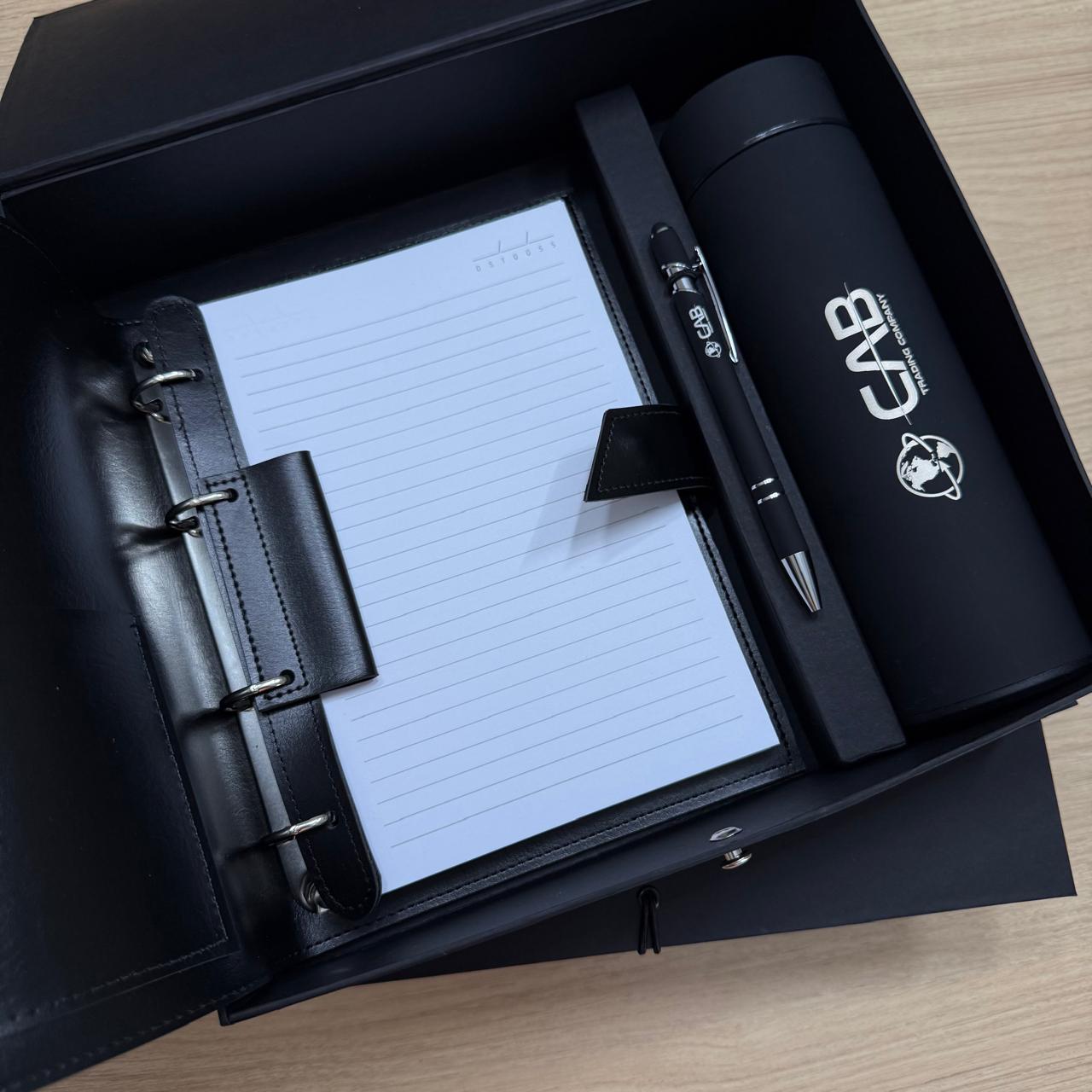 Kit: Caderno Fichário/Caneta/Garrafa/Caixa - Imagem 4