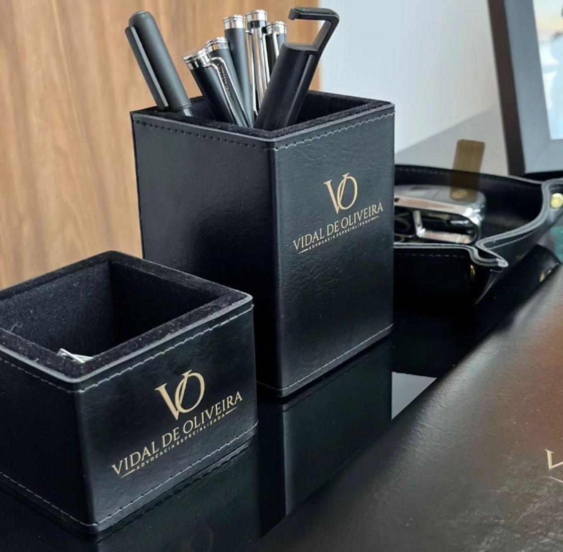 Trio Porta Clipes/Porta Canetas/Porta Cartões - Imagem 2