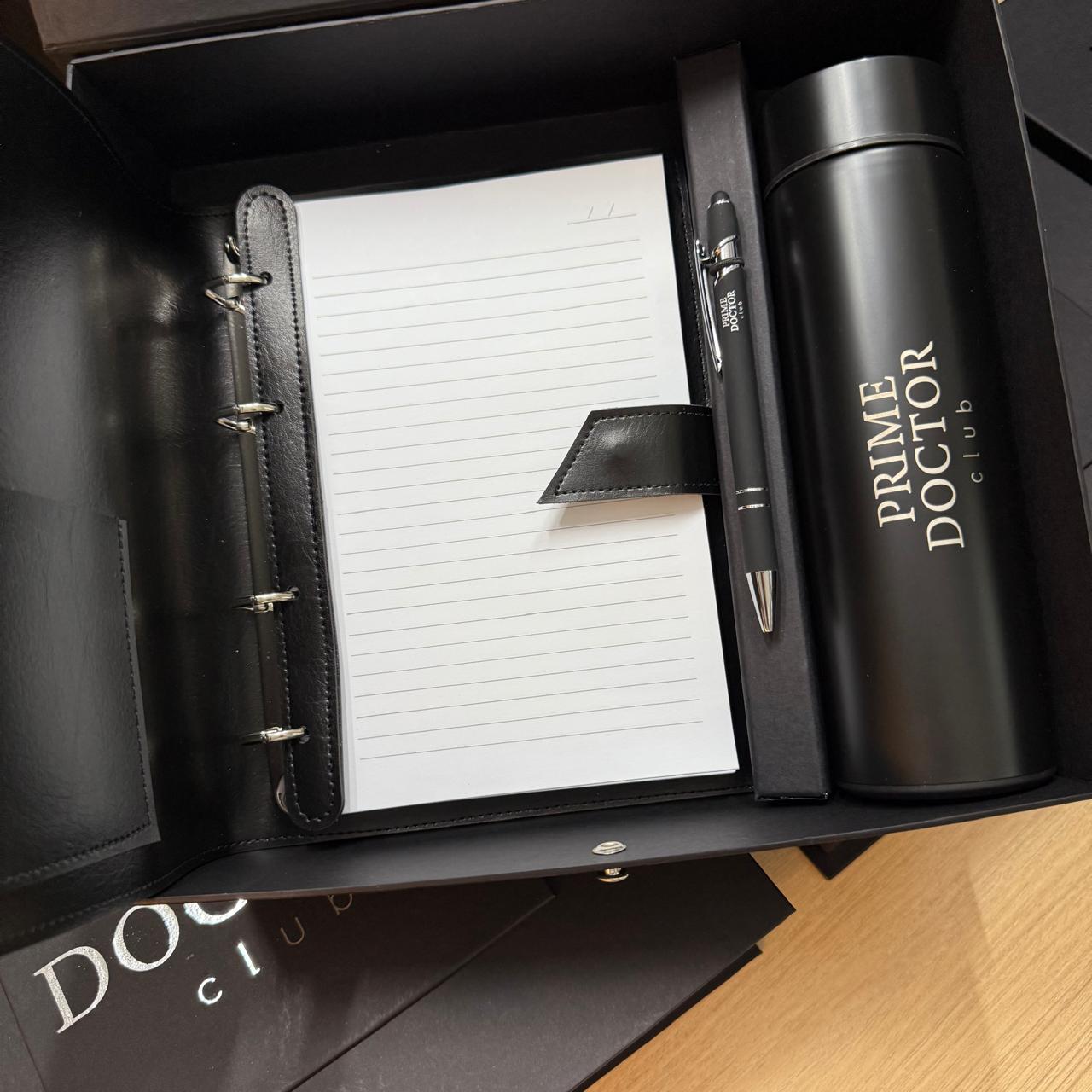 Kit: Caderno Fichário/Caneta/Garrafa/Caixa - Imagem 3