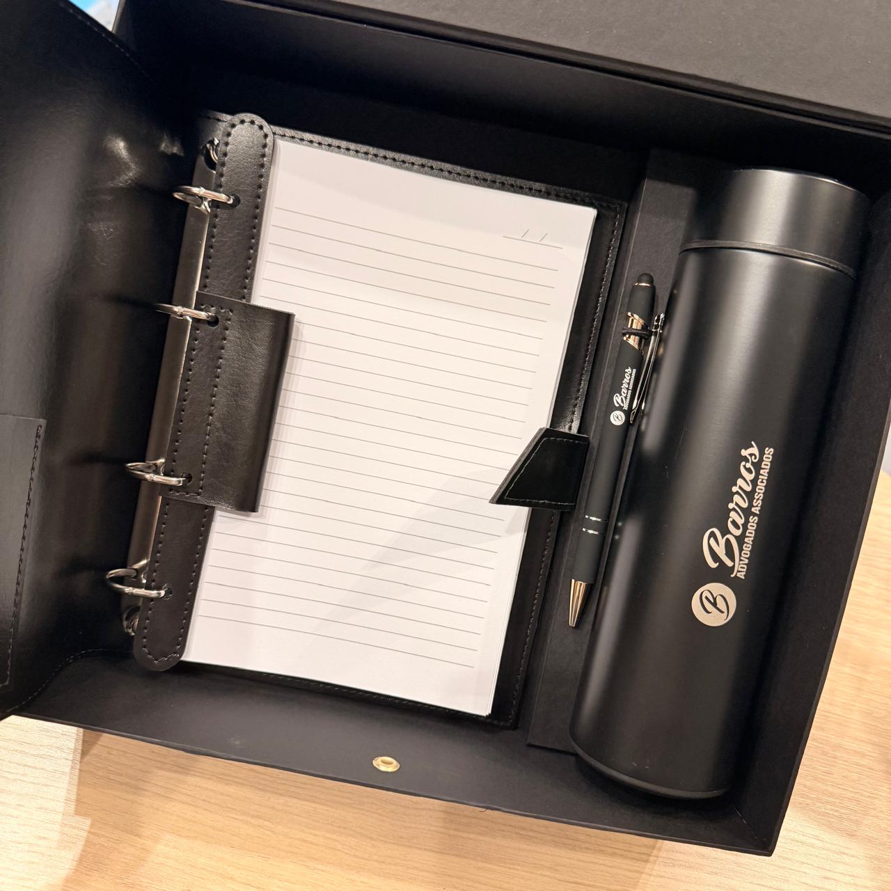 Kit: Caderno Fichário/Caneta/Garrafa/Caixa - Imagem 6